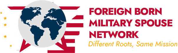 FBMN Foreign Born Military Spouse Network - Different Roots, Same Mission logo